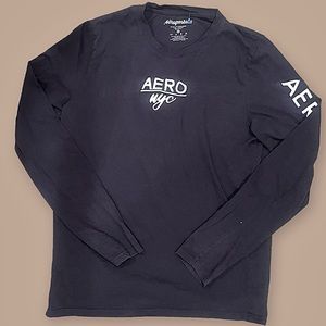 XXL Navy Blue Aeropostale Long-Sleeve T-Shirt
